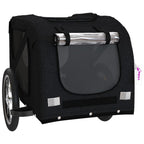 Pet Bike Trailer Black Oxford Fabric and Iron