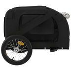 Pet Bike Trailer Black Oxford Fabric and Iron