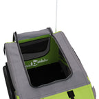 Pet Bike Trailer Green and Grey Oxford Fabric and Iron