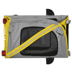 Pet Bike Trailer Yellow and Black Oxford Fabric and Iron