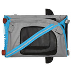 Pet Bike Trailer Blue and Black Oxford Fabric and Iron