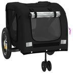 Pet Bike Trailer Black Oxford Fabric and Iron