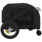 Pet Bike Trailer Black Oxford Fabric and Iron