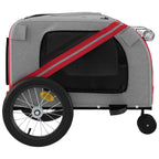 Pet Bike Trailer Orange and Grey Oxford Fabric and Iron