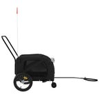 Pet Bike Trailer Black Oxford Fabric and Iron