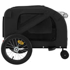 Pet Bike Trailer Black Oxford Fabric and Iron