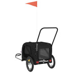 Pet Bike Trailer Black Oxford Fabric and Iron