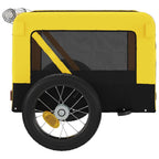 Pet Bike Trailer Yellow and Black Oxford Fabric&Iron