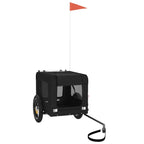 Pet Bike Trailer Black Oxford Fabric&Iron