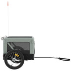 Pet Bike Trailer Grey and Black Oxford Fabric&Iron