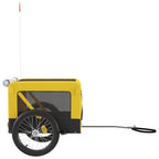 Pet Bike Trailer Yellow and Black Oxford Fabric&Iron