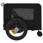 Pet Bike Trailer Black Oxford Fabric and Iron