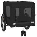 Pet Bike Trailer Black Oxford Fabric and Iron