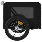 Pet Bike Trailer Black Oxford Fabric and Iron