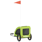 Pet Bike Trailer Green Oxford Fabric and Iron