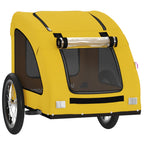 Pet Bike Trailer Yellow Oxford Fabric and Iron