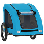 Pet Bike Trailer Blue Oxford Fabric and Iron