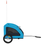 Pet Bike Trailer Blue Oxford Fabric and Iron