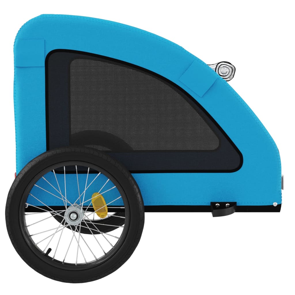 Pet Bike Trailer Blue Oxford Fabric and Iron