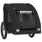 Pet Bike Trailer Black Oxford Fabric and Iron