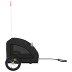 Pet Bike Trailer Black Oxford Fabric and Iron