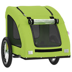 Pet Bike Trailer Green Oxford Fabric and Iron