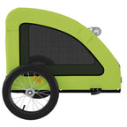 Pet Bike Trailer Green Oxford Fabric and Iron