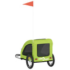 Pet Bike Trailer Green Oxford Fabric and Iron