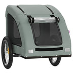 Pet Bike Trailer Grey Oxford Fabric and Iron