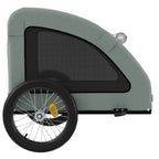 Pet Bike Trailer Grey Oxford Fabric and Iron