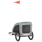 Pet Bike Trailer Grey Oxford Fabric and Iron