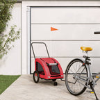 Pet Bike Trailer Oxford Fabric And Iron