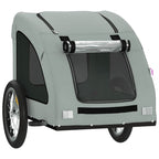 Pet Bike Trailer Grey Oxford Fabric and Iron