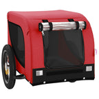 Pet Bike Trailer Red and Black Oxford Fabric and Iron