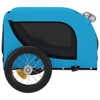 Pet Bike Trailer Blue and Black Oxford Fabric and Iron