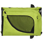 Pet Bike Trailer Green and Black Oxford Fabric and Iron