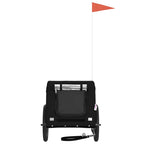 Pet Bike Trailer Black Oxford Fabric and Iron