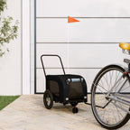 Pet Bike Trailer And Black Oxford Fabric And Iron