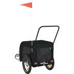 Pet Bike Trailer Black Oxford Fabric and Iron