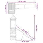 Outdoor Playset Solid Wood Pine