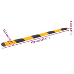 Speed Hump Yellow&Black 420x32.5x4 cm Rubber