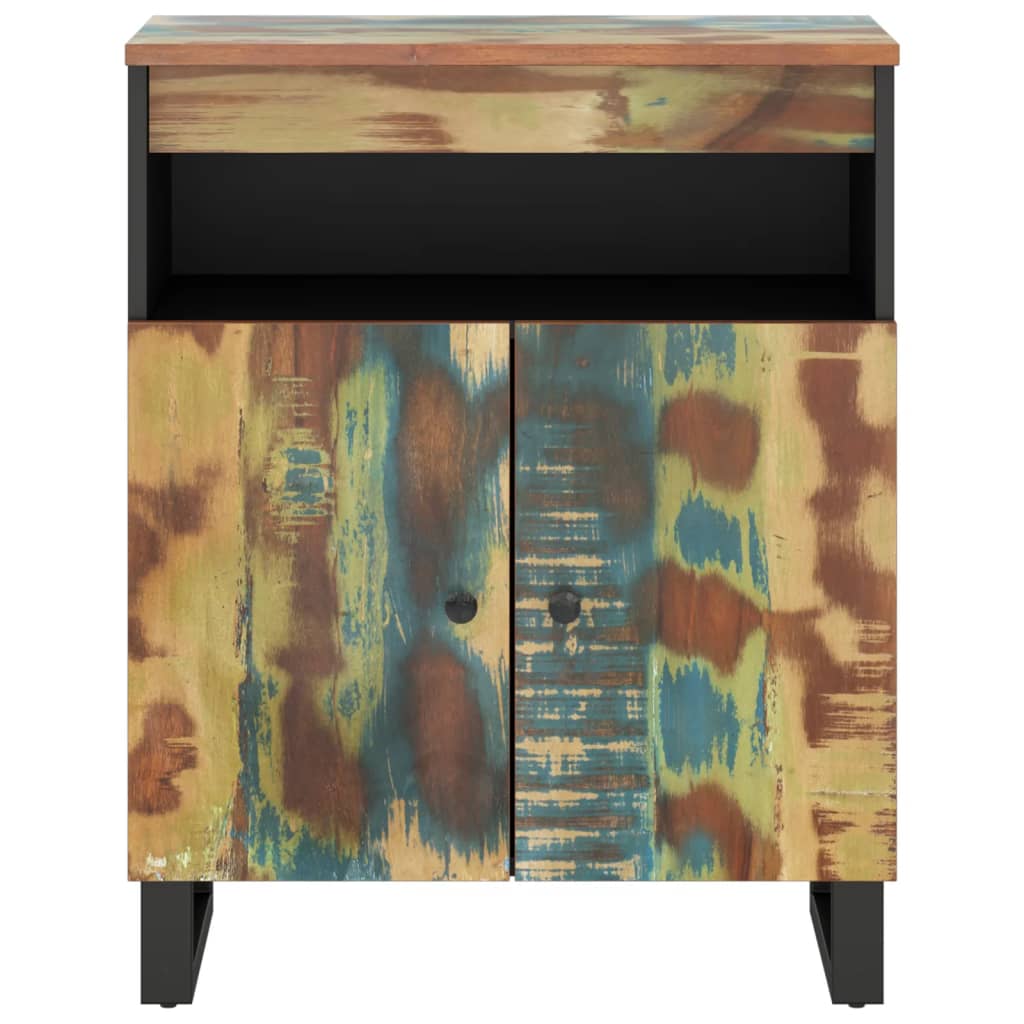 Sideboard with 2 Doors 60x33x75 cm Solid Wood Reclaimed