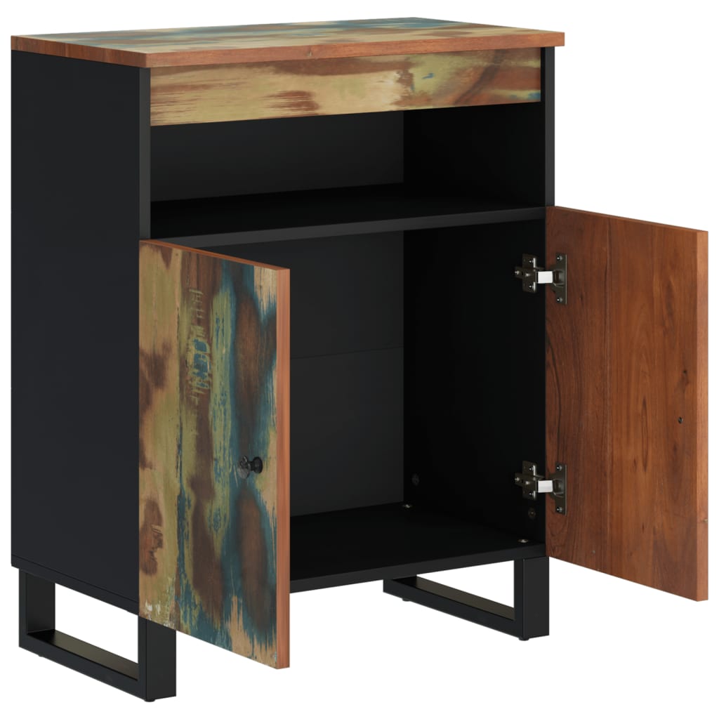 Sideboard with 2 Doors 60x33x75 cm Solid Wood Reclaimed