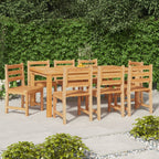 Garden Chairs 8 pcs Solid Wood Teak