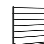 Metal Bed Frame without Mattress with Footboard Black 120x190cm