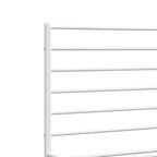 Metal Bed Frame without Mattress with Headboard White 120x200cm