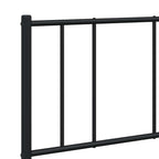 Metal Bed Frame without Mattress with Footboard Black 120x190cm