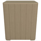 Garden Table with Removable Lid Light Brown Polypropylene