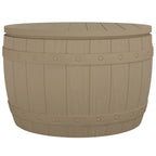 3-in-1 Garden Storage Box Light Brown Polypropylene