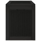 Garden Storage Box Black 55.5x43x53 cm Polypropylene